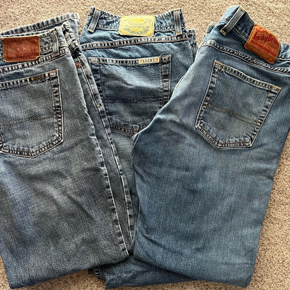 Lucky Brand Denim (3 pairs) Size 12/31